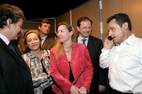 Avec Nicolas SARKOZY, au meeting UMP de TOURS du 14/04/07