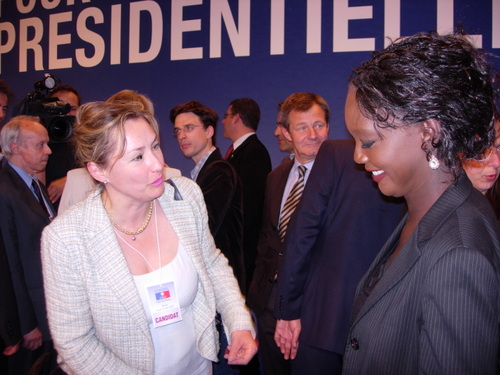 Avec Rama YADE, secrétaire nationale de l'UMP chargée de la Francophonie